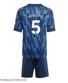 Günstige Arsenal Piero Hincapie #5 Auswärts Trikotsatzt Kinder 2025-26 Kurzarm (+ Kurze Hosen)